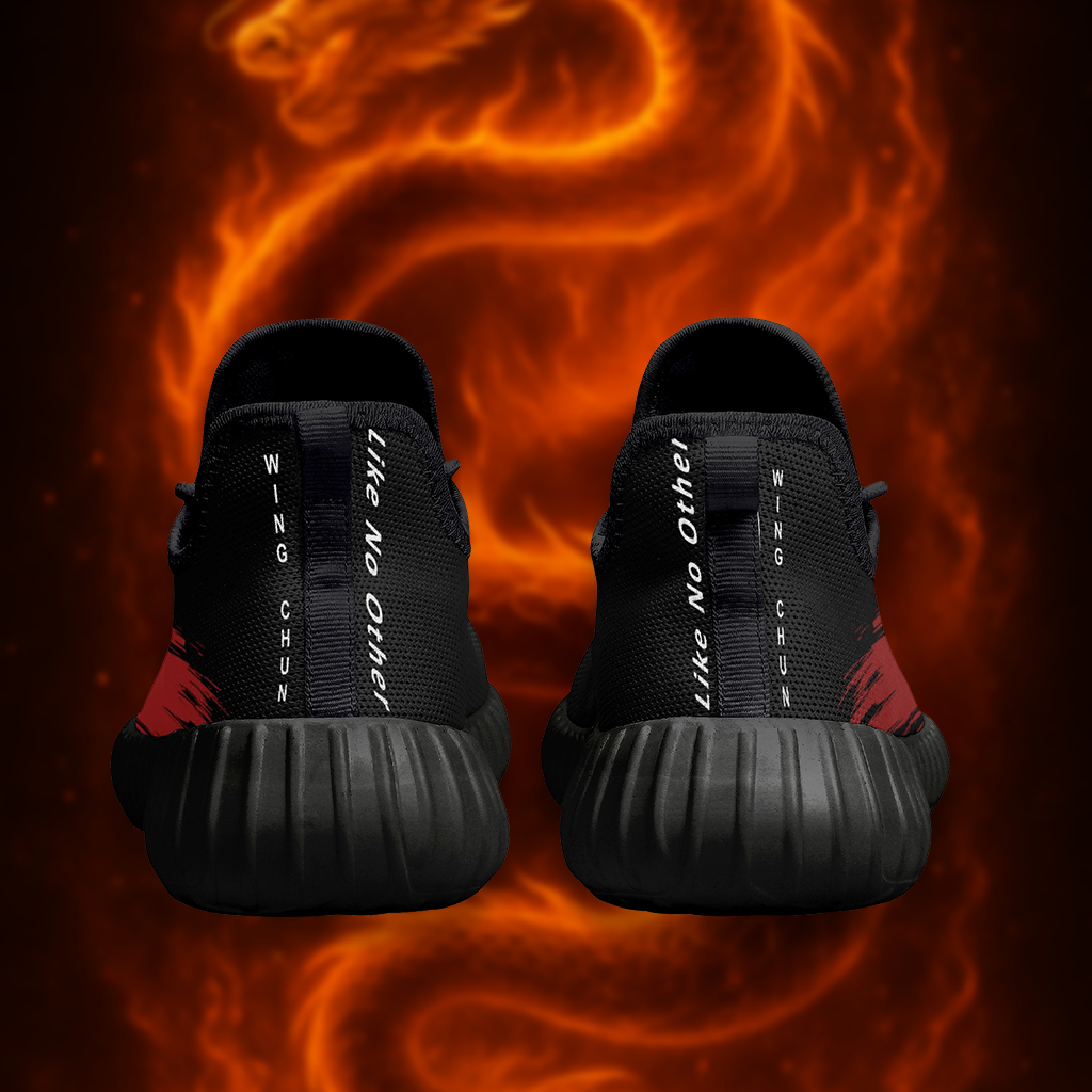 Shadow Line Combat Mesh Knit Sneakers – Red & Black Warrior Edition