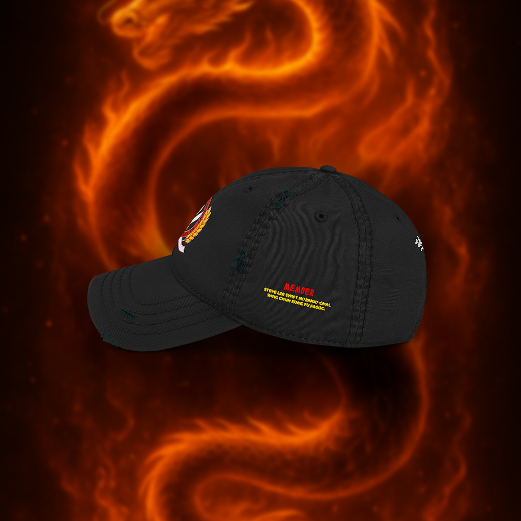 Sifu Crest Embroidered Cap – Martial Arts Lineage Hat (One Size Adjustable Fit)