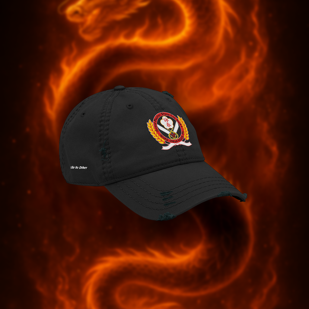 Sifu Crest Embroidered Cap – Martial Arts Lineage Hat (One Size Adjustable Fit)