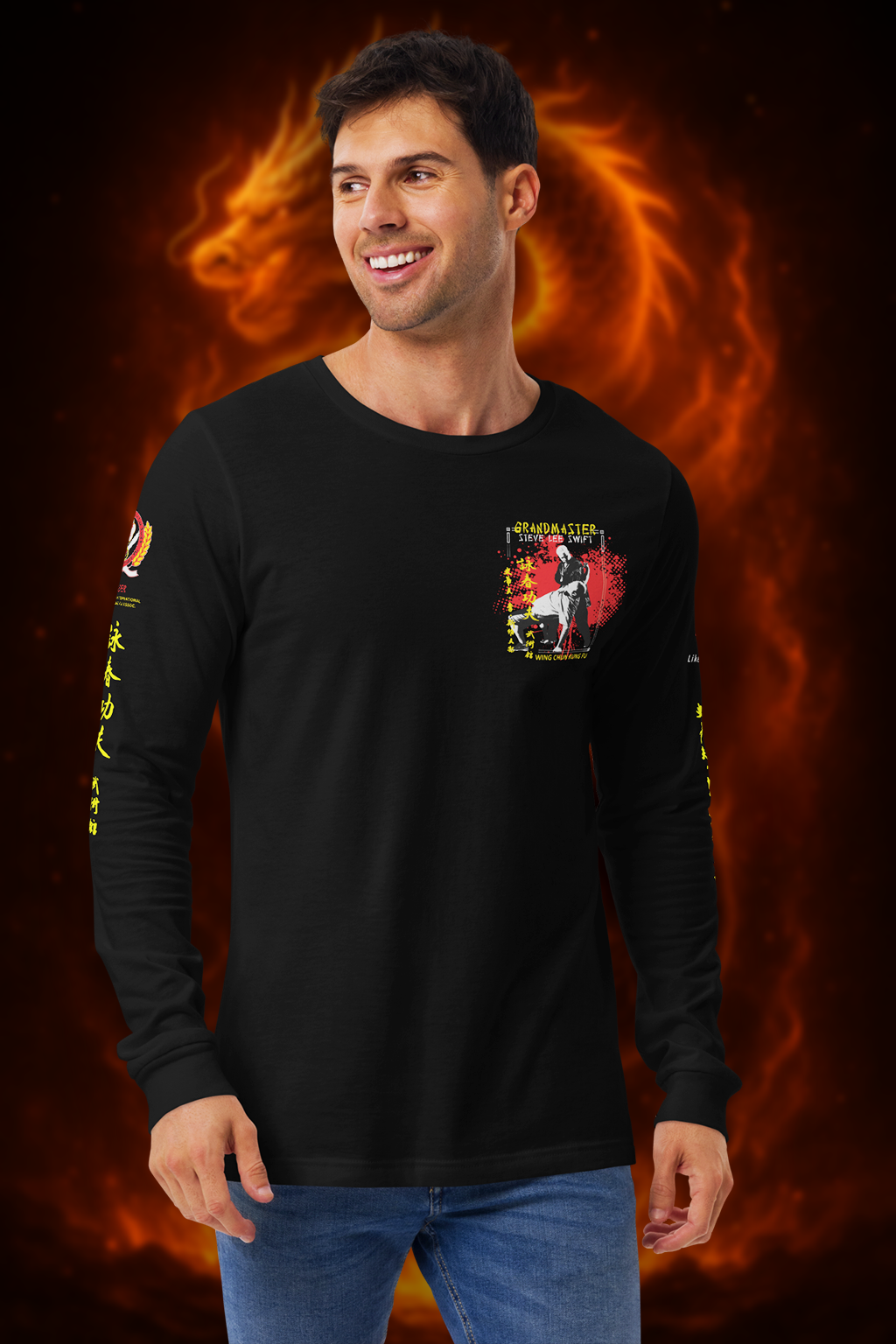 Grandmaster Legacy Long Sleeve | Flame Crest Edition – Sifu Collection