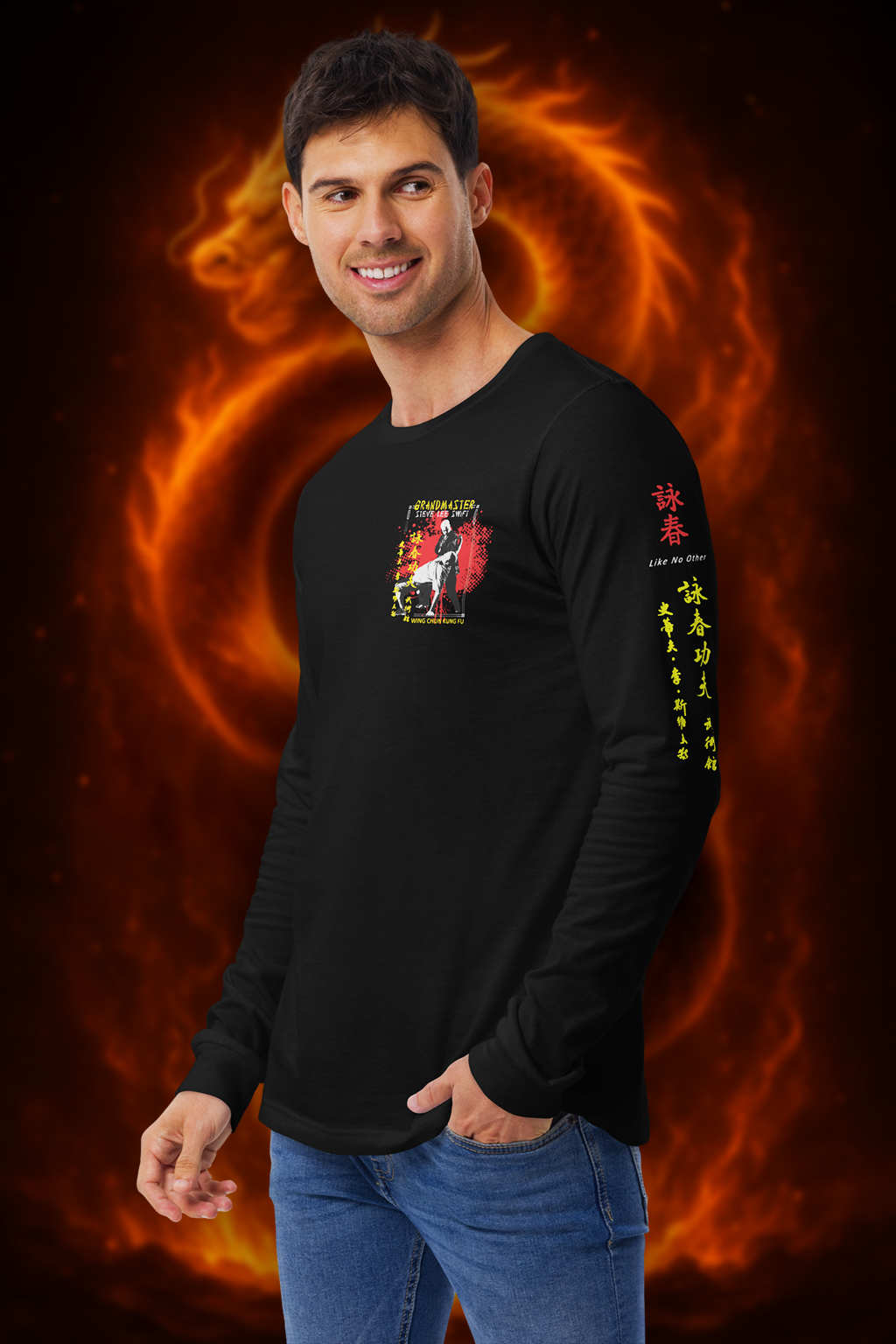 Grandmaster Legacy Long Sleeve | Flame Crest Edition – Sifu Collection