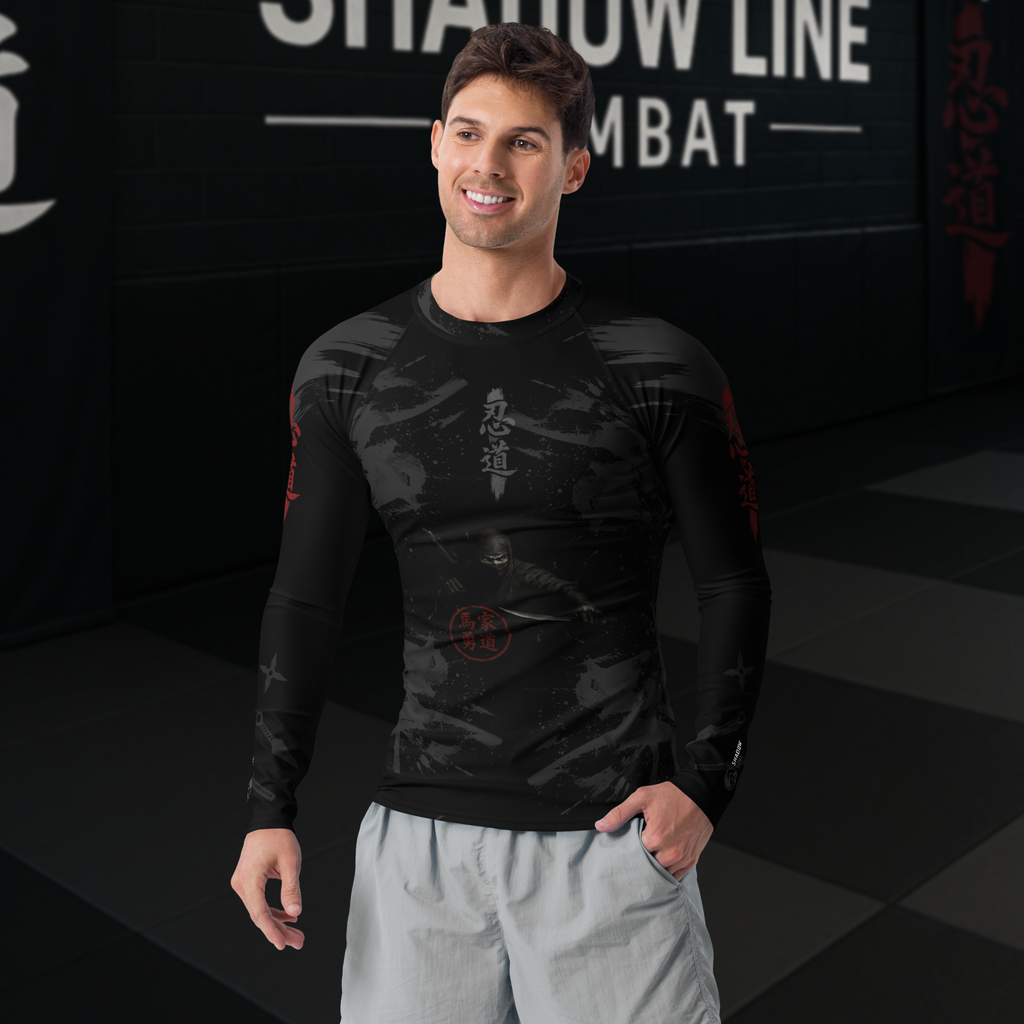 Silent Warrior Ninja Rash Guard – Shadow Line Compression Fit