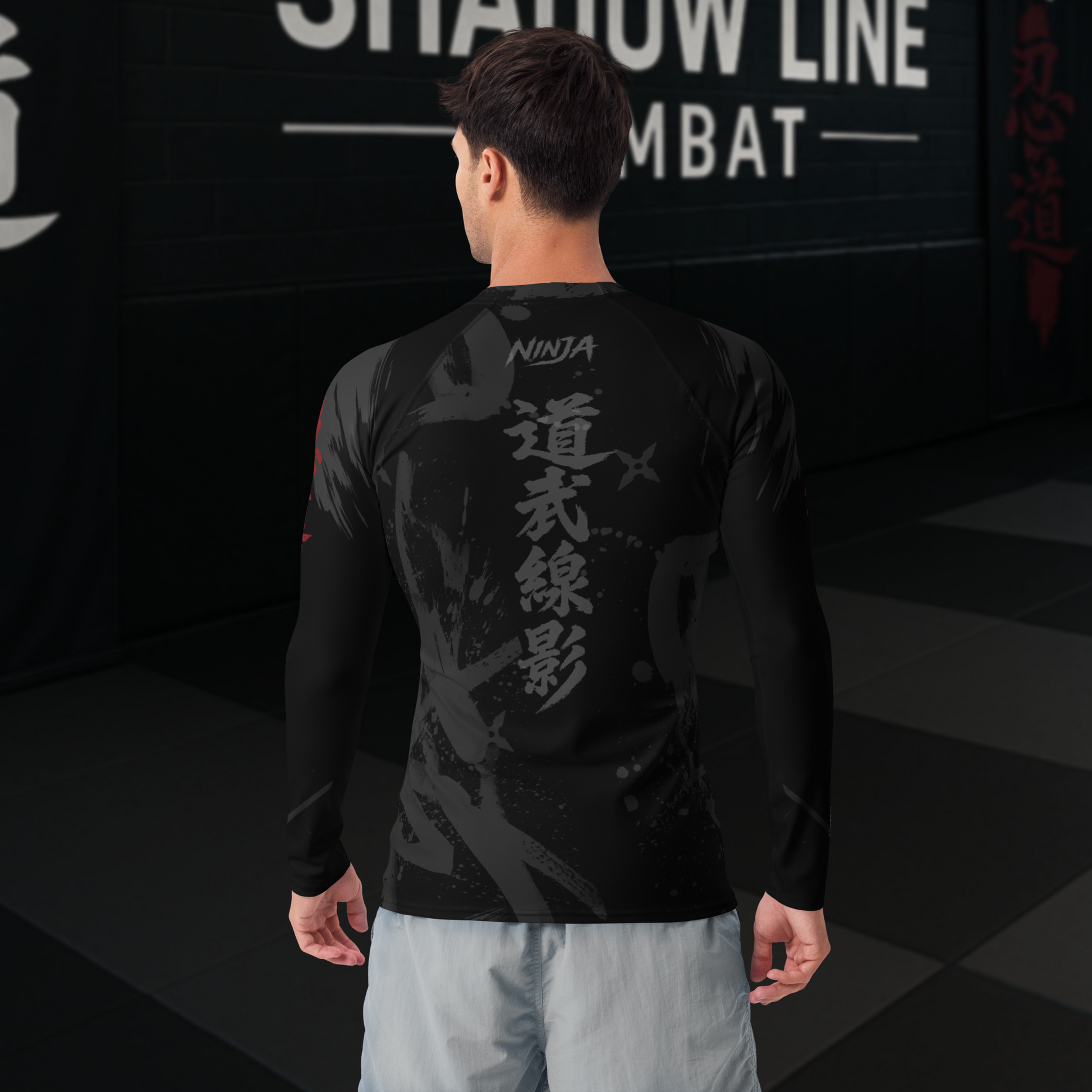 Silent Warrior Ninja Rash Guard – Shadow Line Compression Fit