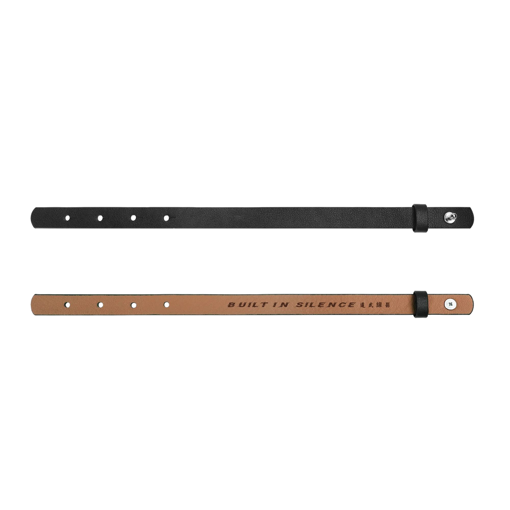 Built in Silence Leather Bracelet – Shadow Line Edition