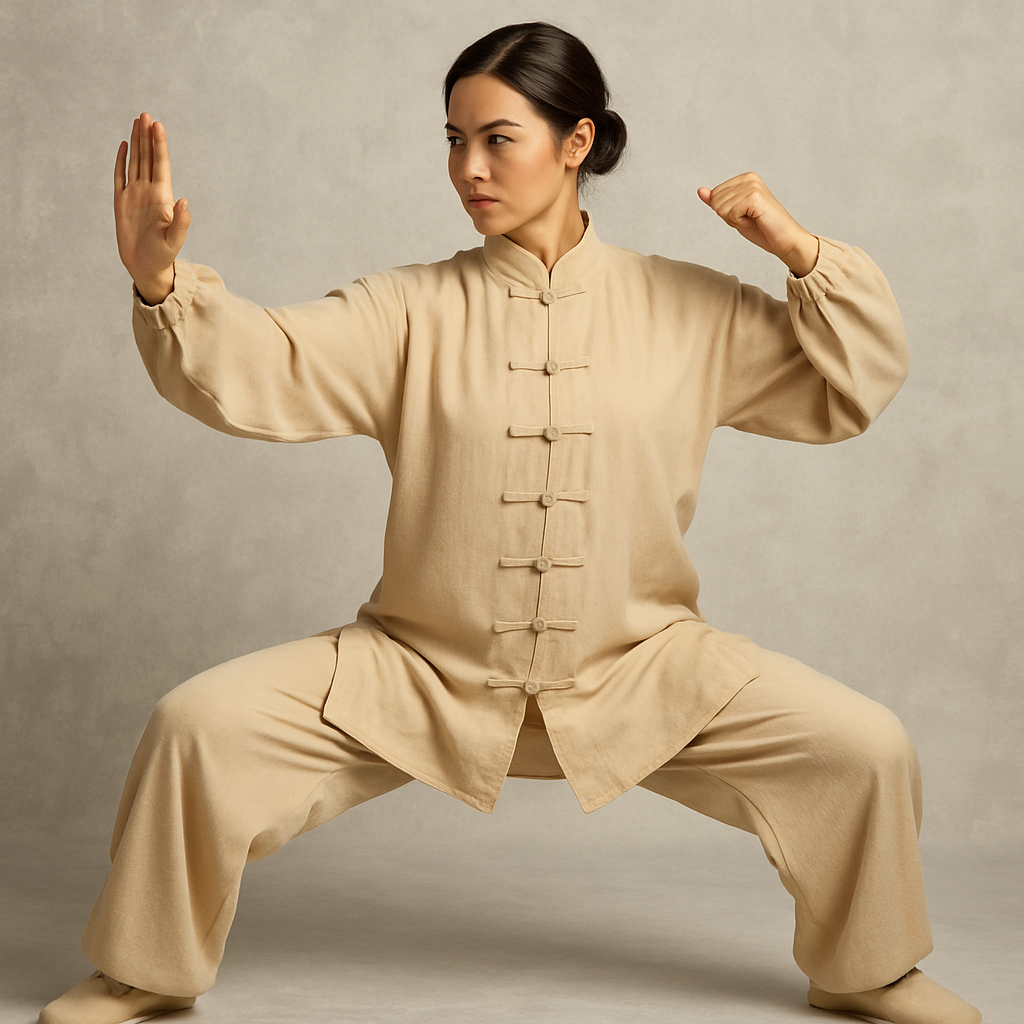 CLYFAN Tai Chi & Kung Fu Uniform – Black/Grey Cotton Suit for Kids & Adults | Wushu, Wing Chun, Martial Arts