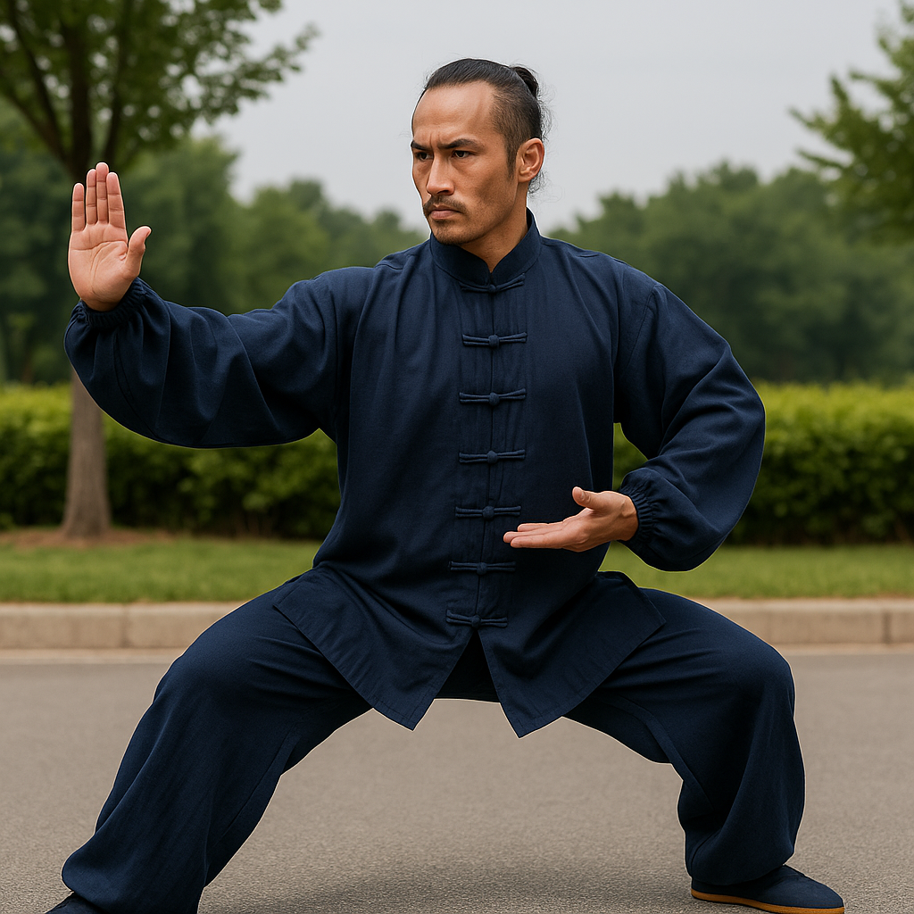 CLYFAN Tai Chi & Kung Fu Uniform – Black/Grey Cotton Suit for Kids & Adults | Wushu, Wing Chun, Martial Arts