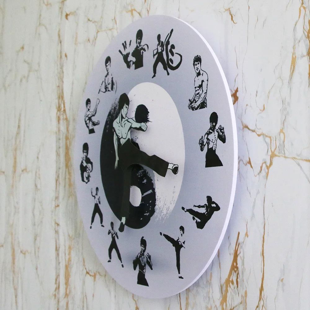 Kung Fu Movement Wall Clock – Martial Arts Inspired Home Decor