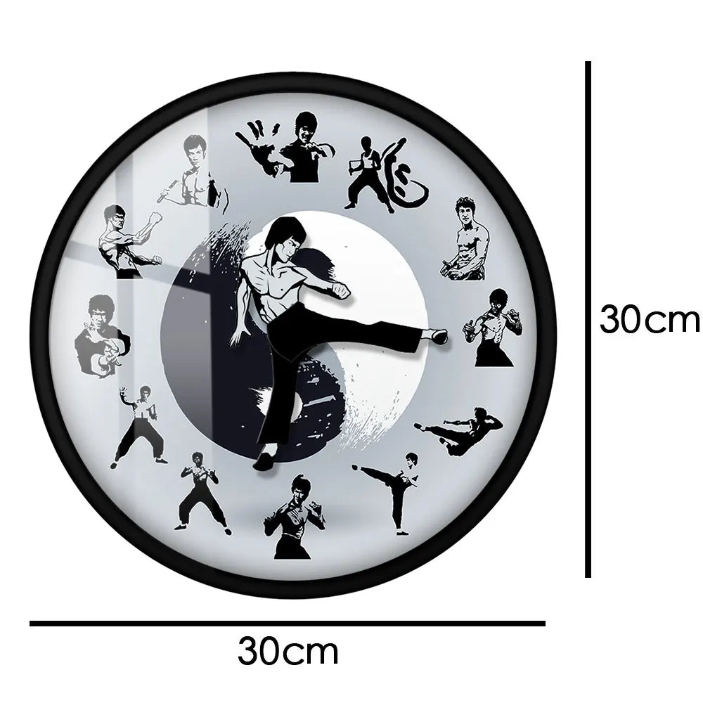 Kung Fu Movement Wall Clock – Martial Arts Inspired Home Decor