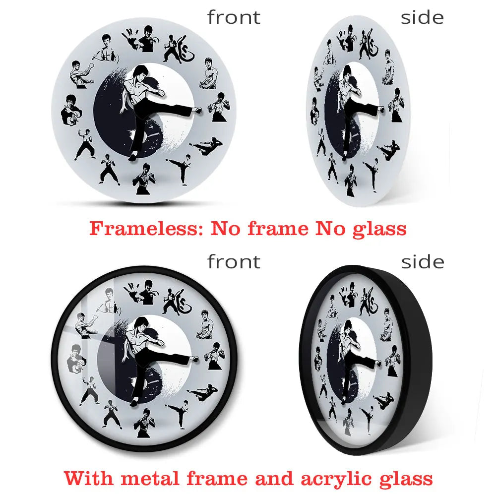 Kung Fu Movement Wall Clock – Martial Arts Inspired Home Decor