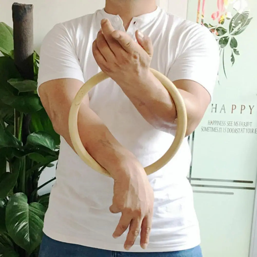 Shadow Line Combat Wing Chun Wooden Strength Ring – Hand & Wrist Trainer