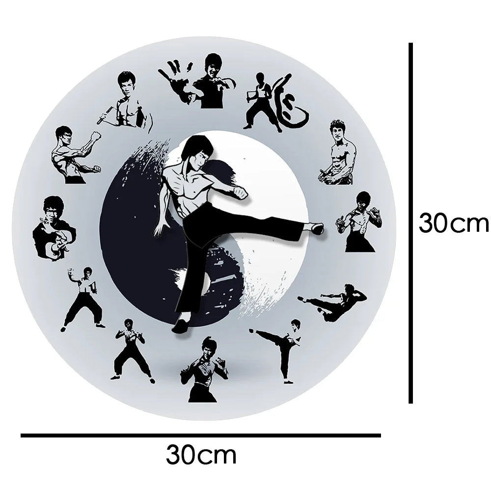 Kung Fu Movement Wall Clock – Martial Arts Inspired Home Decor
