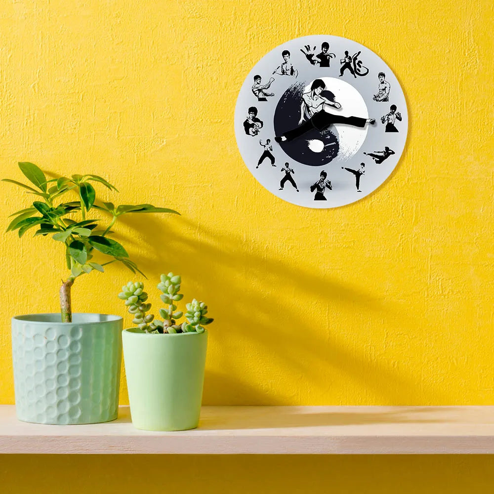 Kung Fu Movement Wall Clock – Martial Arts Inspired Home Decor