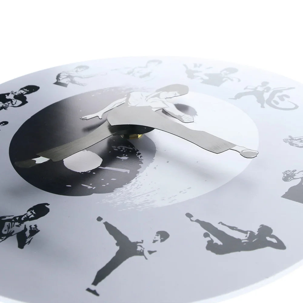 Kung Fu Movement Wall Clock – Martial Arts Inspired Home Decor