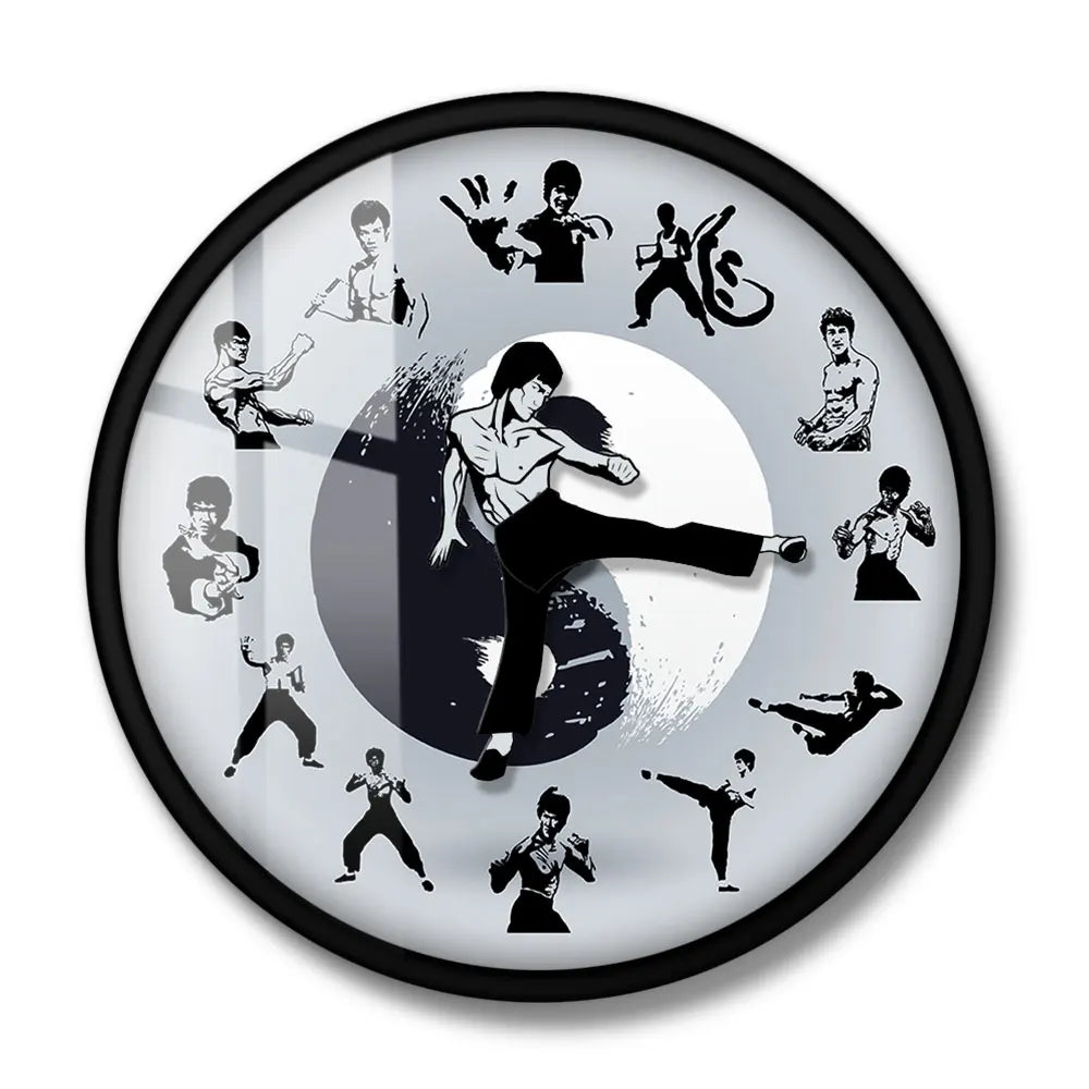 Kung Fu Movement Wall Clock – Martial Arts Inspired Home Decor