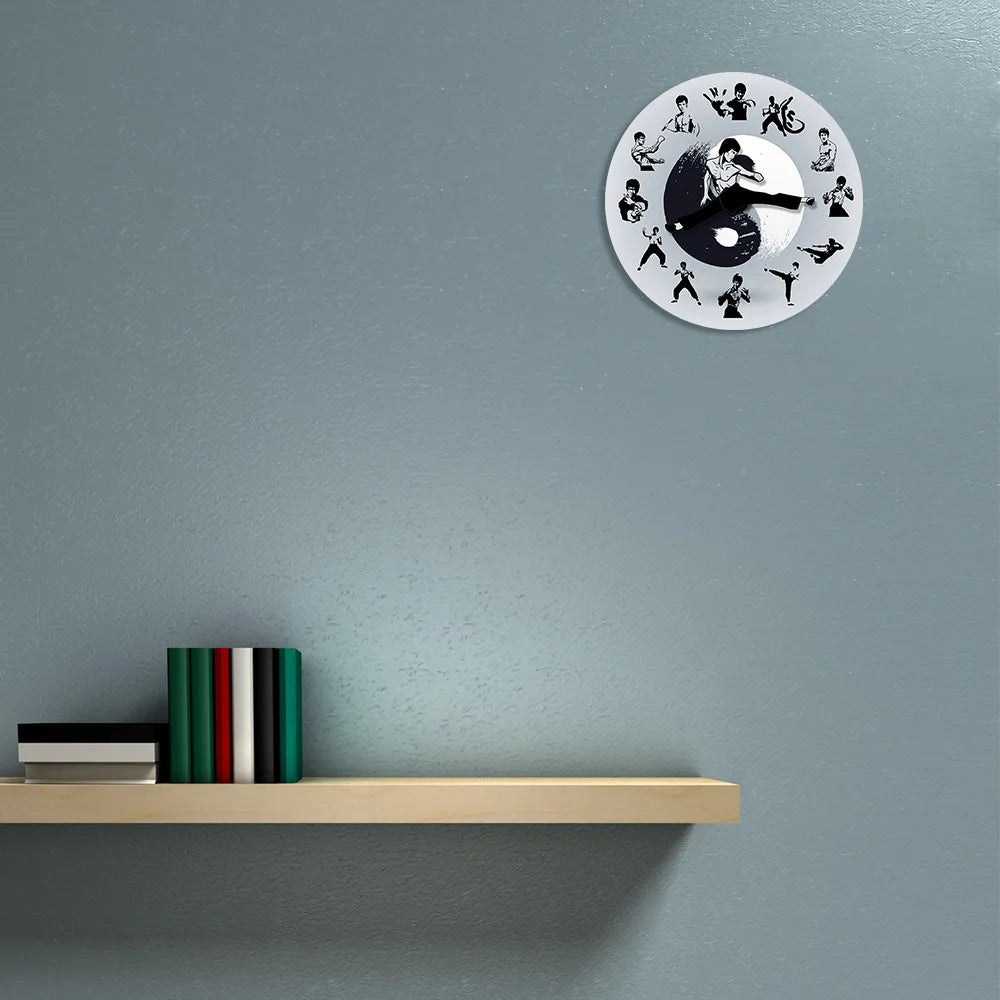 Kung Fu Movement Wall Clock – Martial Arts Inspired Home Decor