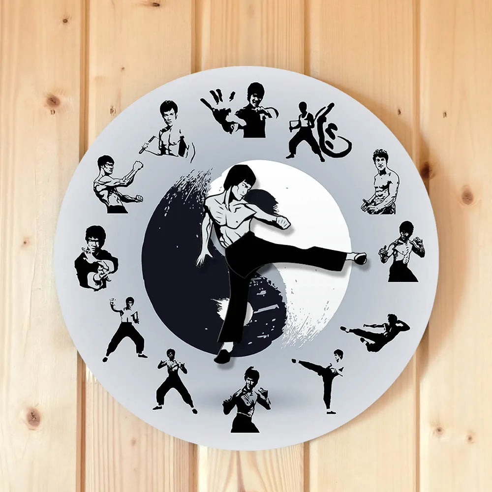 Kung Fu Movement Wall Clock – Martial Arts Inspired Home Decor