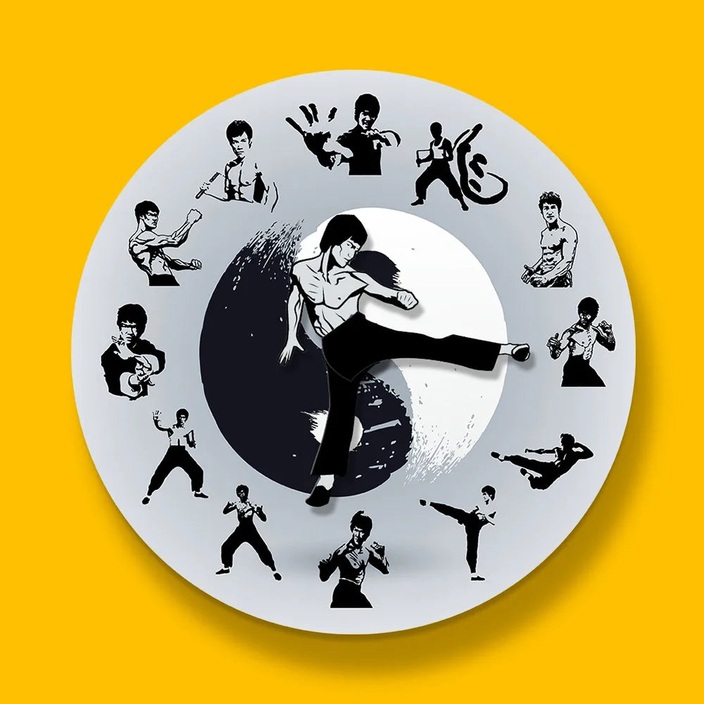 Kung Fu Movement Wall Clock – Martial Arts Inspired Home Decor