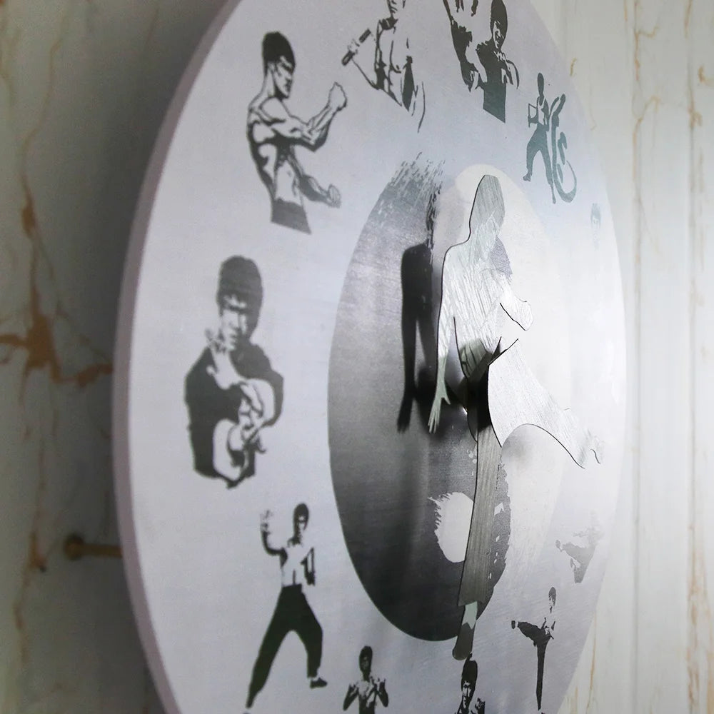 Kung Fu Movement Wall Clock – Martial Arts Inspired Home Decor