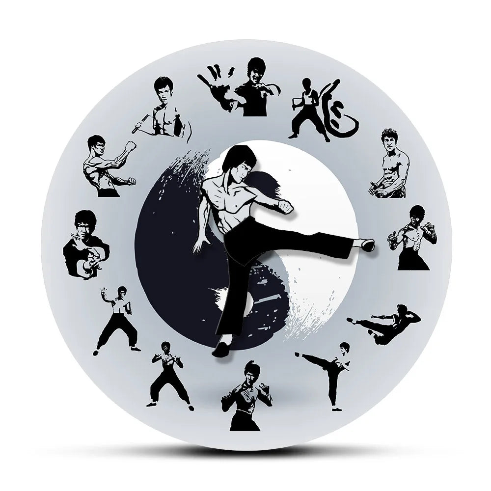 Kung Fu Movement Wall Clock – Martial Arts Inspired Home Decor