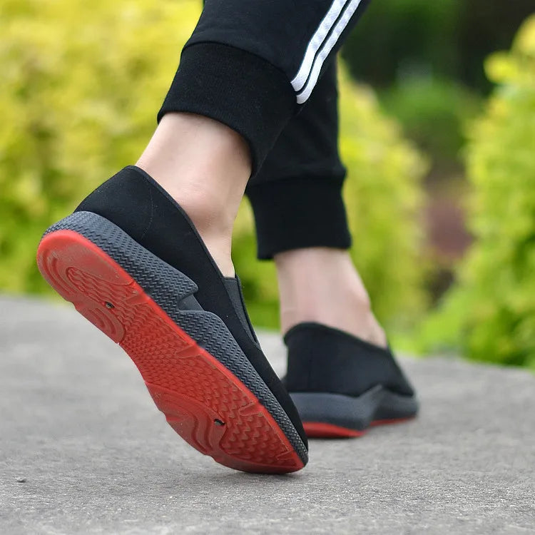 DecisionTree 2025 Men’s Traditional Chinese Martial Arts Shoes – Breathable Nylon & Leather Tai‑Chi Casual Shoes