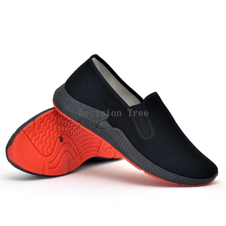 DecisionTree 2025 Men’s Traditional Chinese Martial Arts Shoes – Breathable Nylon & Leather Tai‑Chi Casual Shoes