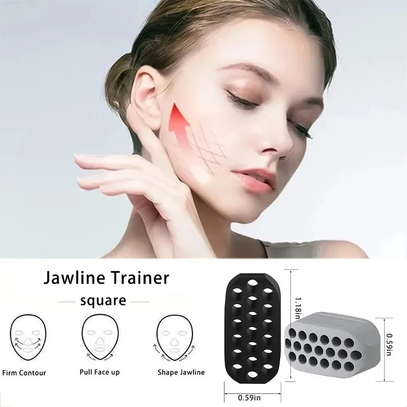 Silicone Jawline Exerciser – Facial Toning Ball for Jaw & Neck