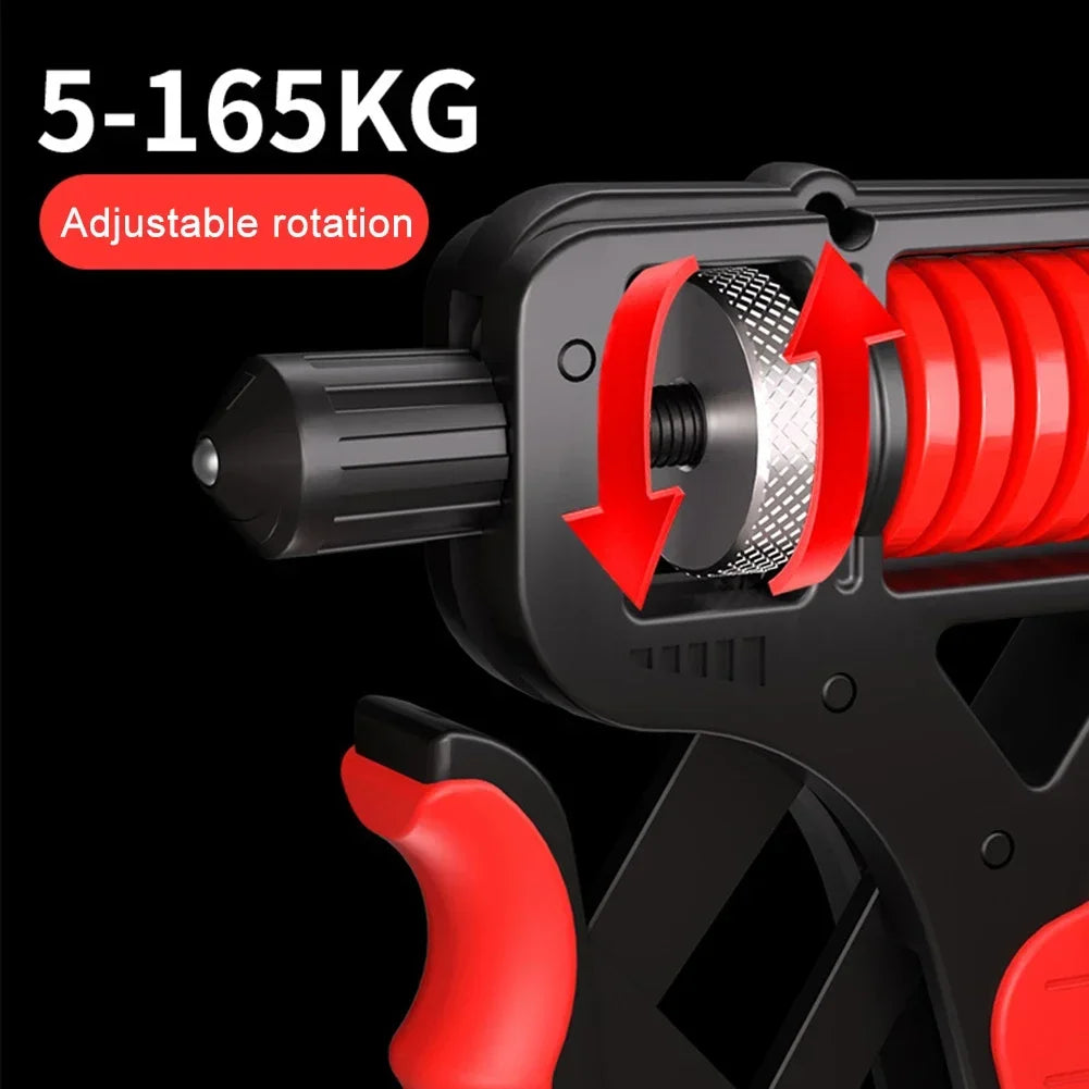 Adjustable Hand Grip Strength Trainer 5–165 kg with Built-In Reps Counter – Wrist, Finger & Forearm Exerciser
