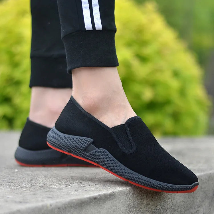 DecisionTree 2025 Men’s Traditional Chinese Martial Arts Shoes – Breathable Nylon & Leather Tai‑Chi Casual Shoes