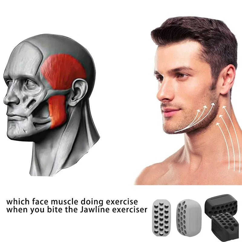 Silicone Jawline Exerciser – Facial Toning Ball for Jaw & Neck