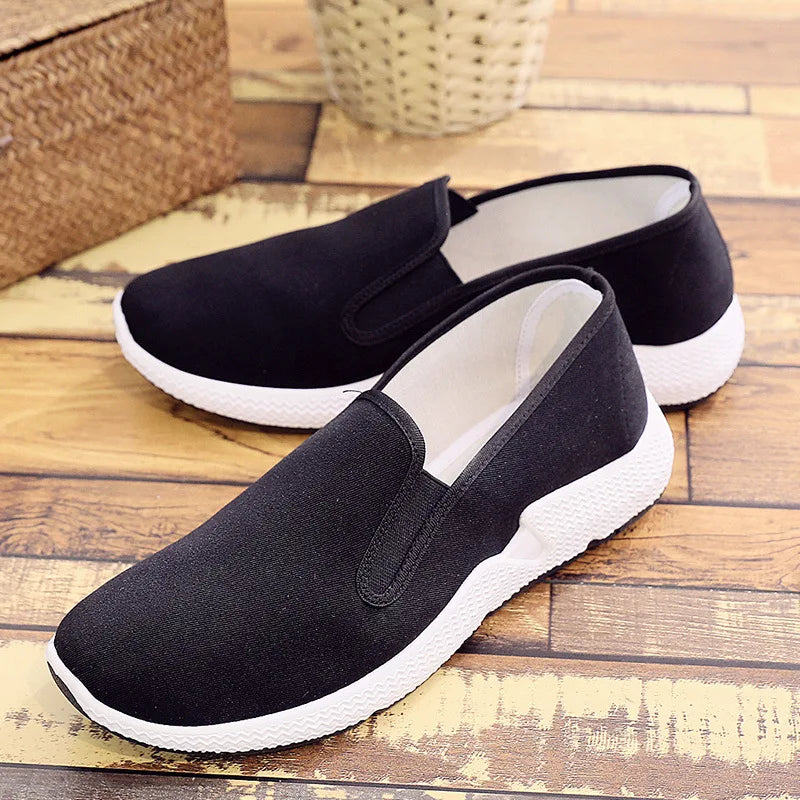 DecisionTree 2025 Men’s Traditional Chinese Martial Arts Shoes – Breathable Nylon & Leather Tai‑Chi Casual Shoes