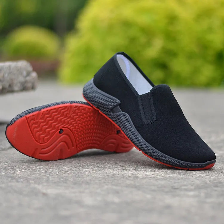 DecisionTree 2025 Men’s Traditional Chinese Martial Arts Shoes – Breathable Nylon & Leather Tai‑Chi Casual Shoes