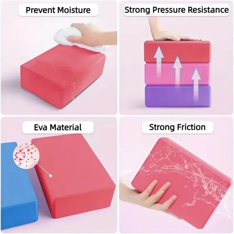 High‑Density EVA Yoga Block – Non‑Slip Support for Pilates & Yoga