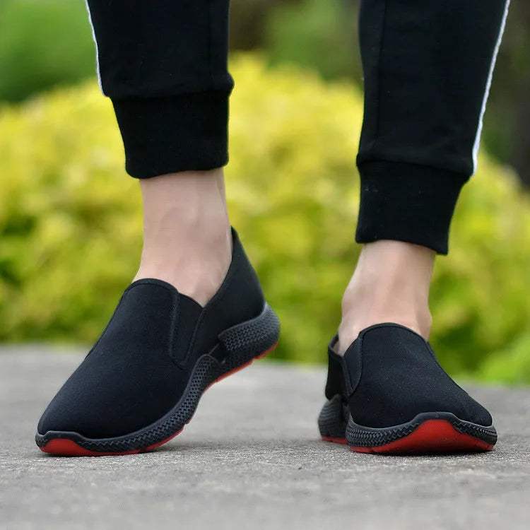 DecisionTree 2025 Men’s Traditional Chinese Martial Arts Shoes – Breathable Nylon & Leather Tai‑Chi Casual Shoes