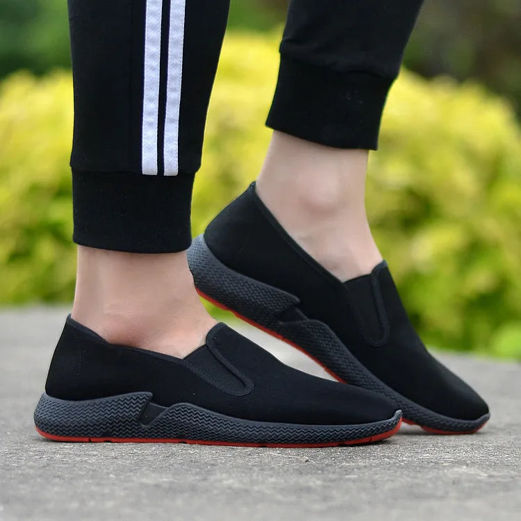 DecisionTree 2025 Men’s Traditional Chinese Martial Arts Shoes – Breathable Nylon & Leather Tai‑Chi Casual Shoes