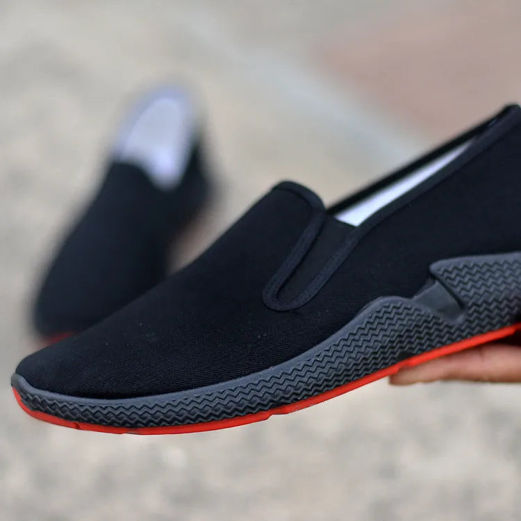 DecisionTree 2025 Men’s Traditional Chinese Martial Arts Shoes – Breathable Nylon & Leather Tai‑Chi Casual Shoes