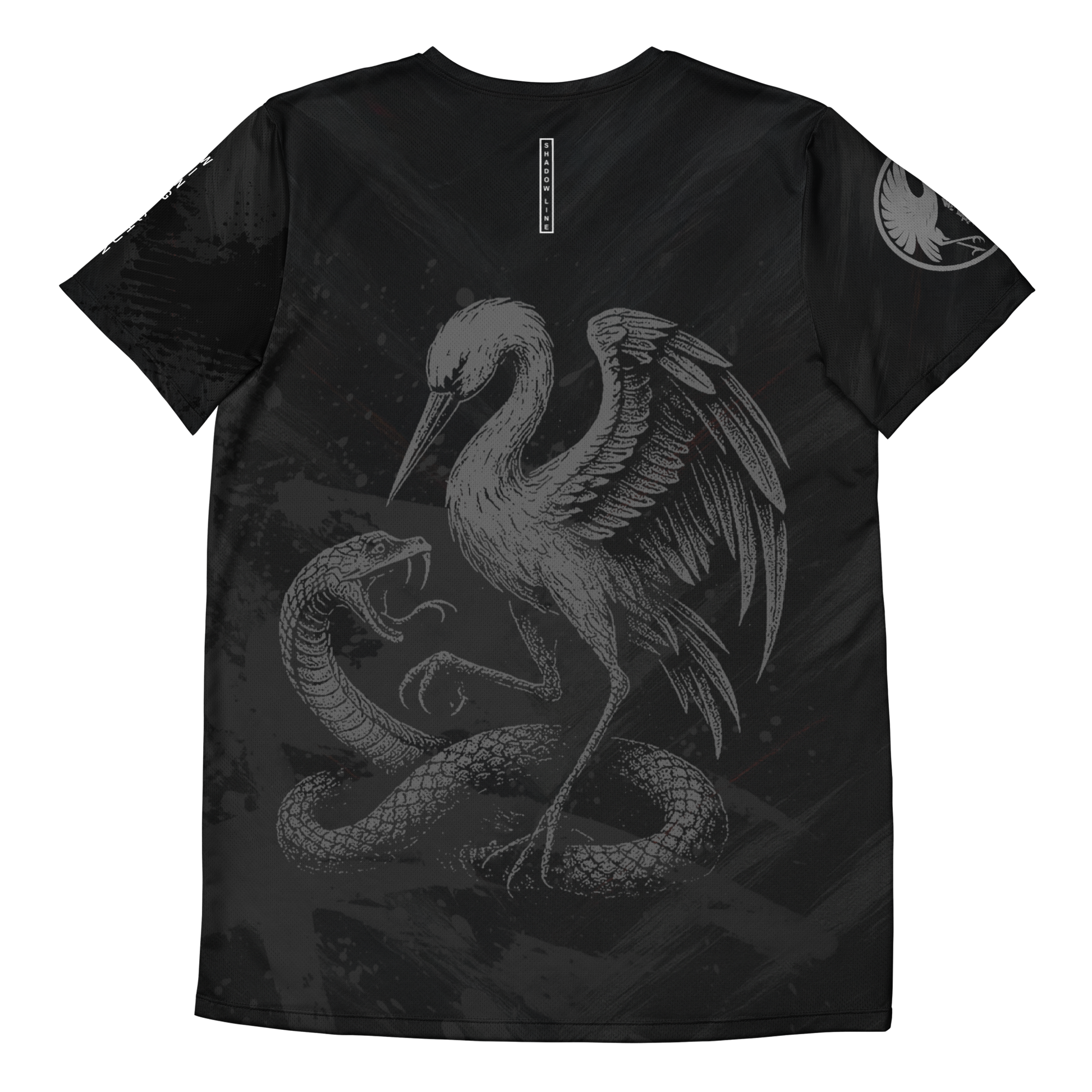 Shadow Line – Crane & Snake Combat Compression Tee (Back Edition)