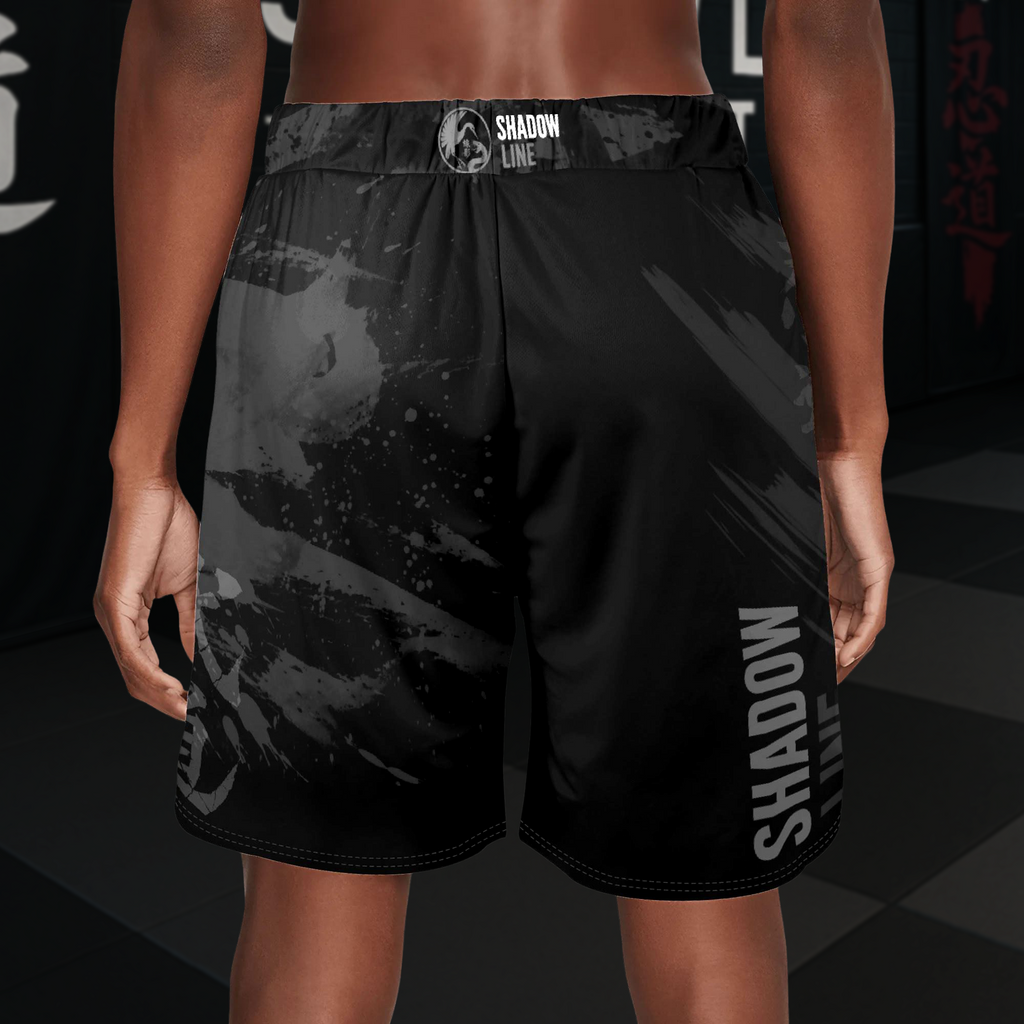 Silent Warrior Male Ninja Combat Shorts – Shadow Line Edition