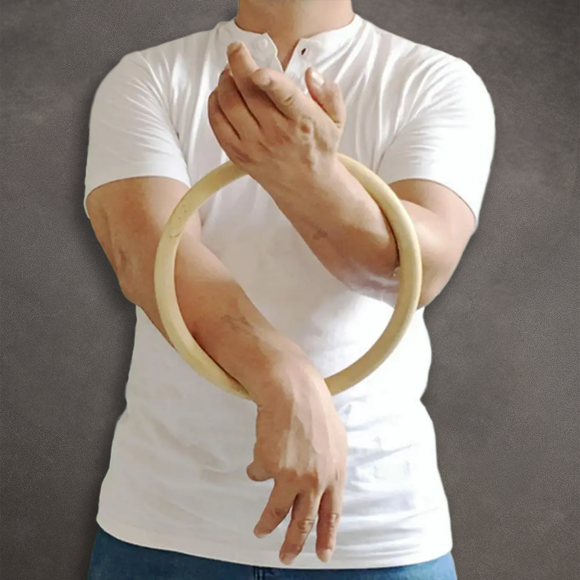 Shadow Line Combat Wing Chun Wooden Strength Ring – Hand & Wrist Trainer